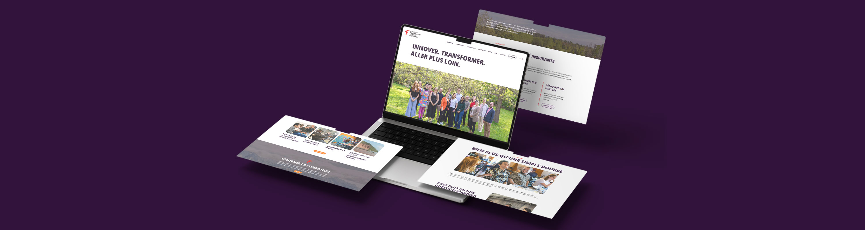 Réalisation site Web Fondation Pierre Elliott Trudeau